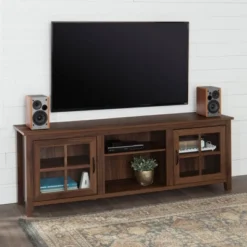 Tasi Glass Door Console TV Stand For TVs Up To 80" - Saracina Home 13 Tasi Glass Door Console TV Stand For TVs Up To 80" - Saracina Home -Home Furniture Shop GUEST 5df2eb10 a430 4013 a951 9057a4d84029