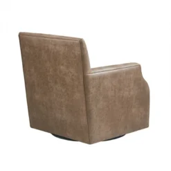 Glaser Faux Leather Swivel Chair Brown - Madison Park 13 Glaser Faux Leather Swivel Chair Brown - Madison Park -Home Furniture Shop GUEST 5f9bc0cf 07f0 4354 842a edce6fc8767f