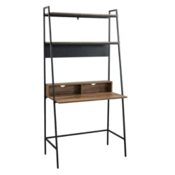 36" Writing Desk With Open Storage Ladder Bookshelf - Saracina Home -Home Furniture Shop GUEST 62238f92 a3f2 4932 b53f 1b8c4ab359c8