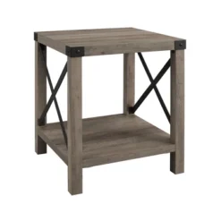 Sophie Rustic Industrial X Frame Side Table - Saracina Home -Home Furniture Shop GUEST 62a6dec9 fa5b 4702 9a54 9992d1cdb652