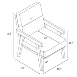 Grantsville Wood Frame Accent Chair With Grid Back - Threshold™ Designed With Studio McGee -Home Furniture Shop GUEST 63af688c c6d7 4926 8635 a7774e315ee8