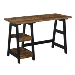 Designs2Go Trestle Desk With Shelves - Breighton Home -Home Furniture Shop GUEST 63e3a54d 0d29 4709 87d7 2c9754419ab8