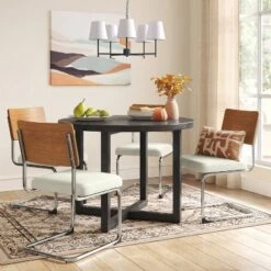 2pk Cecilton Chrome Cantilever Dining Chairs Cream Boucle - Threshold™ -Home Furniture Shop GUEST 65b9c899 e571 4682 a3c0 2ce8c956d3ed