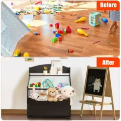 Costway Kids Wooden Toy Storage Unit Organizer W/Rolling Toy Box & Plastic Bins NaturalEspresso 21 Costway Kids Wooden Toy Storage Unit Organizer W/Rolling Toy Box & Plastic Bins NaturalEspresso -Home Furniture Shop GUEST 6649d054 ddae 4200 95c9 643014cf866f