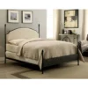 Geraldine Upholstered Headboard Poster Panel Bed Powder Coated Gun Metal - HOMES: Inside + Out -Home Furniture Shop GUEST 68b63e82 d308 4da5 a092 5b7b86bff086