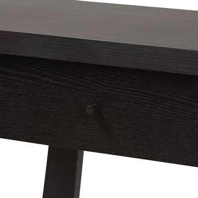 Herman Wood 1 Drawer Console Table - Baxton Studio 7 Herman Wood 1 Drawer Console Table - Baxton Studio - Image 5