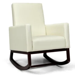 Tangkula 2-in-1 Upholstered Rocking Chair With Wood Leg & Pillow Relax Sofa Chair Light Grey/Beige/Dark Gray -Home Furniture Shop GUEST 6aa766b6 318c 488e 80b9 438bf20f6fbf