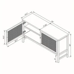 Palmdale Woven Door Console - Threshold™ Designed With Studio McGee -Home Furniture Shop GUEST 6d225f38 58c8 4d6f a350 e4de6fff4cf2