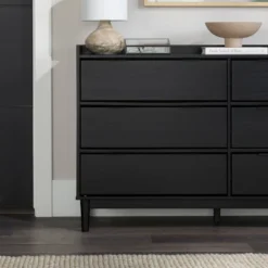 Mid-Century Modern Solid Wood 6 Drawer Double Dresser - Saracina Home -Home Furniture Shop GUEST 6e54a525 852f 4e93 8d57 0eae630fa901