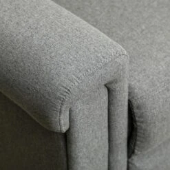 HOMCOM Recliner Sofa Couch With Easy Pull Handles And Adjustable Footrest, 3 Seater Sofa Modern Couch, Gray -Home Furniture Shop GUEST 72d861c0 c6a2 48bf 8077 8ef12783192a