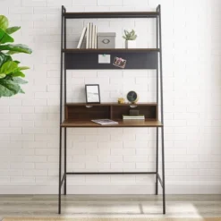 36" Writing Desk With Open Storage Ladder Bookshelf - Saracina Home -Home Furniture Shop GUEST 746187fb a638 4f3a ae20 f3b4f74d4176