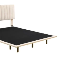 Queen Size Upholstered Floating Velvet Platform Bed With Sensor Light And Headboard-ModernLuxe 19 Queen Size Upholstered Floating Velvet Platform Bed With Sensor Light And Headboard-ModernLuxe -Home Furniture Shop GUEST 75f18426 76a4 4916 a9fe 68af0a540d22