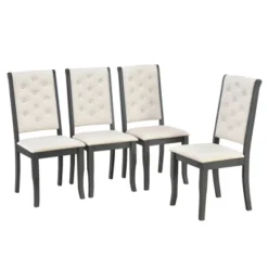 6 PCS Retro Dining Set With Unique-designed Table And Upholstered Chair-ModernLuxe -Home Furniture Shop GUEST 78a4aa99 c2e8 4e31 be9f 1d3d57e22a8b