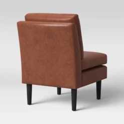 Gelbin Faux Leather Slipper Chair With Wood Legs - Threshold™ -Home Furniture Shop GUEST 79c6f7f3 f809 4654 bfbb 3f8fdad22532