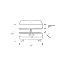 Marin Stackable Pouf With Casters - Opalhouse™ Designed With Jungalow™ -Home Furniture Shop GUEST 7b9ecb5e 9626 4b0f abc1 fd2c0a06f868