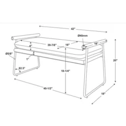 Cushioned Metal & Wood Bench - Cream/Black - Hearth & Hand™ With Magnolia 11 Cushioned Metal & Wood Bench - Cream/Black - Hearth & Hand™ With Magnolia -Home Furniture Shop GUEST 7e0edb24 cd83 4489 8c4c a968e3c33a6c