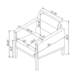 Faux Leather Upholstered Accent Arm Chair - Cognac - Hearth & Hand™ With Magnolia -Home Furniture Shop GUEST 7e6bfbad 94b5 4f19 9cf6 287fe7dd4aa9