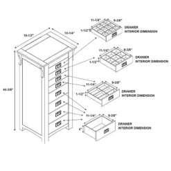 Delia Jewelry Armoire Brown - Powell Company -Home Furniture Shop GUEST 83671e5f f20a 4898 93ee 3b153b1c74be