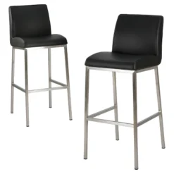 30" Vasos Bonded Leather Barstool Set 2ct - Christopher Knight Home -Home Furniture Shop GUEST 849d2d6a 7a4c 4bd6 8b3b 01b5c721dc1d