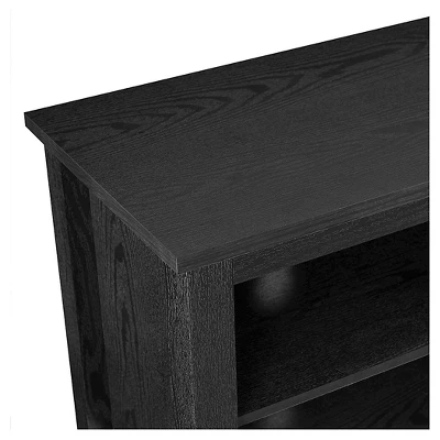 Transitional 6 Cubby Wood Open Storage Wood TV Stand For TVs Up To 80"- Saracina Home 5 Transitional 6 Cubby Wood Open Storage Wood TV Stand For TVs Up To 80"- Saracina Home - Image 3