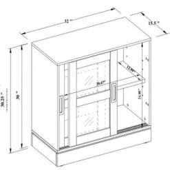 32" Promontory Sliding Glass 2 Door Cabinet - Threshold™ Designed With Studio McGee 19 32" Promontory Sliding Glass 2 Door Cabinet - Threshold™ Designed With Studio McGee -Home Furniture Shop GUEST 886a1690 8c08 4bfa 84cf 5fb1b76c3fe4