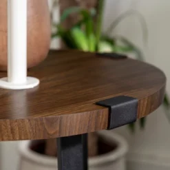 Wrightson Urban Industrial Faux Wrap Leg Round Side Table - Saracina Home -Home Furniture Shop GUEST 8b163bfb ed61 4eae b38d ce911ea026a1