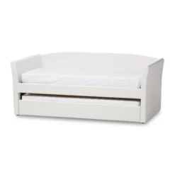 Twin Camino Modern And Contemporary Faux Leather Upholstered Daybed With Guest Trundle Bed - Baxton Studio 15 Twin Camino Modern And Contemporary Faux Leather Upholstered Daybed With Guest Trundle Bed - Baxton Studio -Home Furniture Shop GUEST 8c50bd10 39aa 4377 8172 b3bffc60c94e