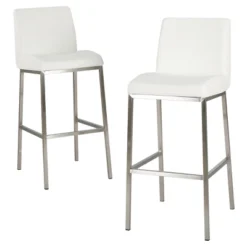 30" Vasos Bonded Leather Barstool Set 2ct - Christopher Knight Home -Home Furniture Shop GUEST 8e33dab8 471c 4dbc 87e7 e90d14d45927