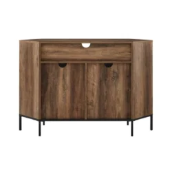 Atticus Modern Farmhouse 2 Door Corner TV Stand For TVs Up To 55" Rustic Oak - Saracina Home -Home Furniture Shop GUEST 900f6adf 45c0 46b7 af93 6ba1b19d3f99