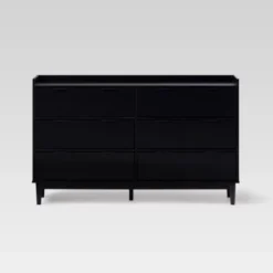 Mid-Century Modern Solid Wood 6 Drawer Double Dresser - Saracina Home -Home Furniture Shop GUEST 90151679 33ac 41ca 9018 ea6b115ba554