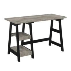 Designs2Go Trestle Desk With Shelves - Breighton Home -Home Furniture Shop GUEST 90586636 b0dd 40ee bbf8 ea6a12b7038b