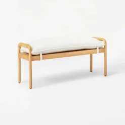Ventura Bench Natural - Threshold™ Designed With Studio McGee -Home Furniture Shop GUEST 90618cf4 5d3d 4d2a a619 f4c48a7cc041