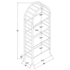 72" Holladay Curved Wooden Bookcase - Threshold™ Designed With Studio McGee 19 72" Holladay Curved Wooden Bookcase - Threshold™ Designed With Studio McGee -Home Furniture Shop GUEST 907a020b f8bd 48ff ad78 2332a2c16f0a