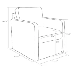 Pinetops Swivel Base Accent Chair - Threshold™ -Home Furniture Shop GUEST 9122e1e1 4b4a 4722 a4d8 a5610912f064