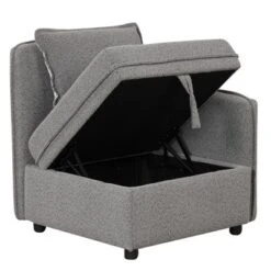 122.8" Minimalist Convertible Modular Sofa, Upholstered Sectional Sofa Couch With 5 Pillows-ModernLuxe -Home Furniture Shop GUEST 91e3b404 7796 44c2 a384 ec2063b2ed7a