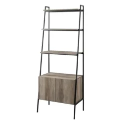 72" Open Shelf And Closed Storage Cabinet Ladder Bookcase - Saracina Home 20 72" Open Shelf And Closed Storage Cabinet Ladder Bookcase - Saracina Home -Home Furniture Shop GUEST 95647392 bcf6 4609 85d2 67f249b2f3ff