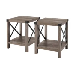 Set Of 2 Sophie Rustic Farmhouse X Frame Side Tables - Saracina Home -Home Furniture Shop GUEST 960bef5e 3c5c 4d02 b13f f506cb00d421