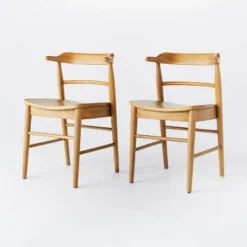 2pk Kaysville Curved Back Wood Dining Chair - Threshold™ Designed With Studio McGee -Home Furniture Shop GUEST 96181127 0bb6 41a1 999c 8f5d44c53b74