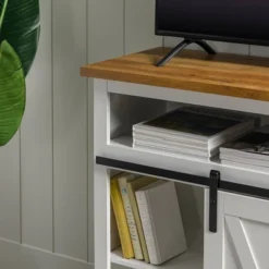 Transitional Sliding Barndoor Highboy TV Stand For TVs Up To 58" - Saracina Home 29 Transitional Sliding Barndoor Highboy TV Stand For TVs Up To 58" - Saracina Home -Home Furniture Shop GUEST 9668399f e5a7 419a a34e f0354846aab9