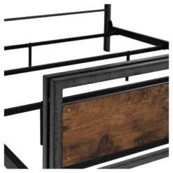 Queen Urban Chic Metal And Wood Plank Bed Brown - Saracina Home 11 Queen Urban Chic Metal And Wood Plank Bed Brown - Saracina Home -Home Furniture Shop GUEST 96ec04c6 8825 401d a458 94fb7b509933