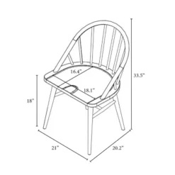 2pk Adwolf Rounded Spindle Dining Chairs Black - Threshold™ -Home Furniture Shop GUEST 9717f7b7 7377 4009 b5b2 b90142c847de