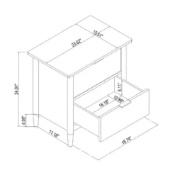 2-Drawer Wood Nightstand - Hearth & Hand™ With Magnolia -Home Furniture Shop GUEST 971ccb20 a9d4 45f7 ad1f 49bb4a97cfa2