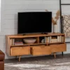 Cara Mid-Century Modern 3 Drawer TV Stand For TVs Up To 65" - Saracina Home -Home Furniture Shop GUEST 9bbb4707 5d9c 487a 88c4 4bb8e3916034