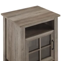 Transitional Classic Windowpane Storage Side Table - Saracina Home -Home Furniture Shop GUEST 9ee162b5 066b 4760 a226 f954c2073eb0