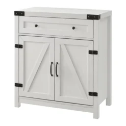 Clarabelle Rustic Farmhouse Barn Door Accent Cabinet - Saracina Home -Home Furniture Shop GUEST a1139512 2573 4c30 9eb1 fddd79f160e2