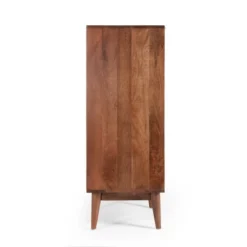 Rabun Handcrafted Mid-Century Modern Mango Wood 3 Drawer Chest Light Oak - Christopher Knight Home -Home Furniture Shop GUEST a1c76a54 50b0 42d0 b222 dfd910b8c033