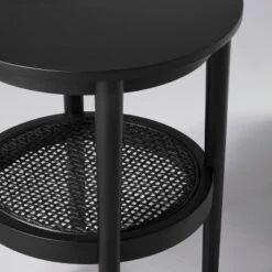 Wood & Cane Round Accent Side Table - Hearth & Hand™ With Magnolia -Home Furniture Shop GUEST a287ad8b 1eca 4b89 bea4 098554898f62