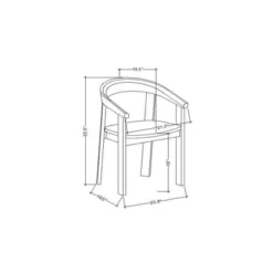 Terra Solid Wood Curved Back Dining Chair - Threshold™ Designed With Studio McGee -Home Furniture Shop GUEST a386c950 6b68 47a0 8004 10af9f6b52b5