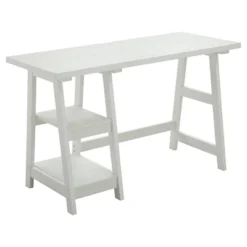 Designs2Go Trestle Desk With Shelves - Breighton Home -Home Furniture Shop GUEST a401a55c 3f04 4a14 8da8 7ede6bb0e114