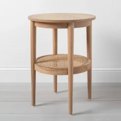 Wood & Cane Round Accent Side Table - Hearth & Hand™ With Magnolia -Home Furniture Shop GUEST a47b2b48 7b15 4cfc b563 12ea4809872c